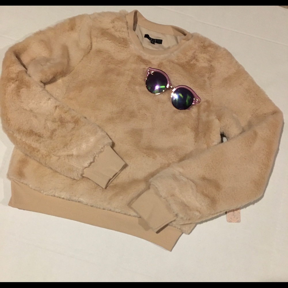 Fall Sale‼️ Teddy Comfy Fur Pull Over Sweatshirt